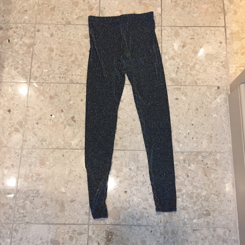 Glitter, Stripped Leggings